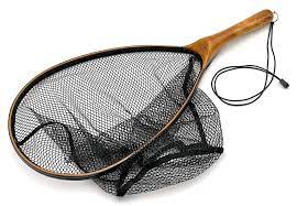 burl wood landing nets for fly